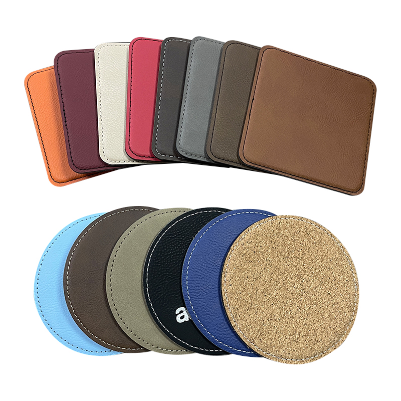 4' x 4' Square Leatherette Coaster