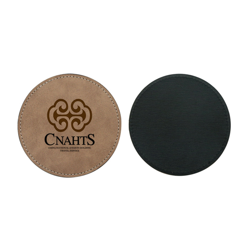 Sublimation PU Leather Mug Coaster -Bilog
