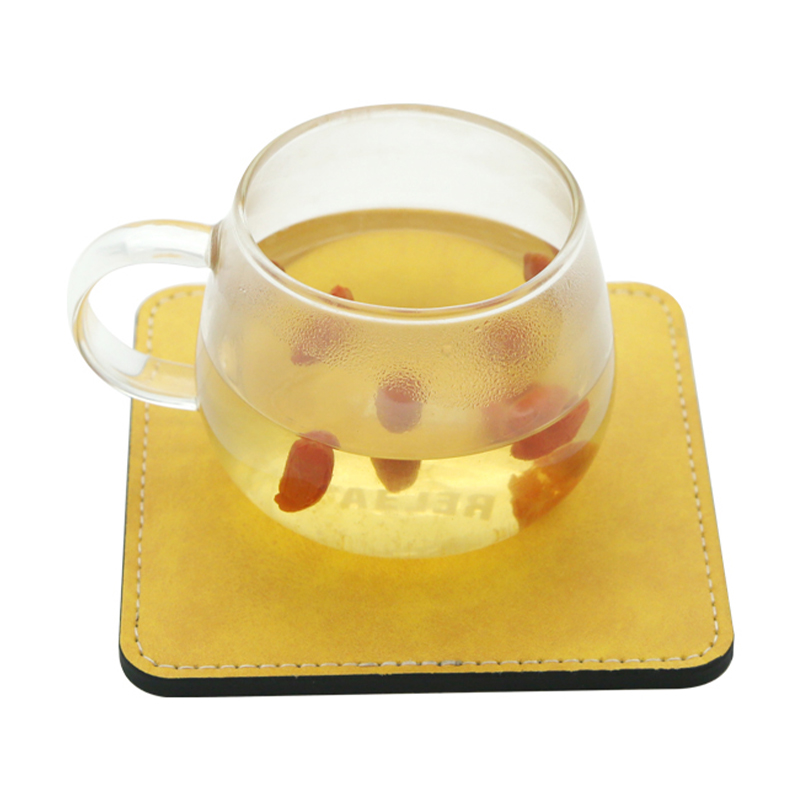 Sublimation PU Leather Mug Coaster -Square