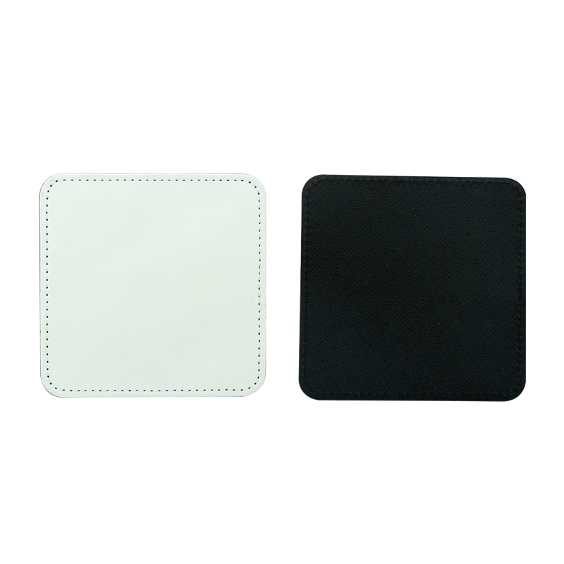 Sublimation PU Leather Mug Coaster -Square