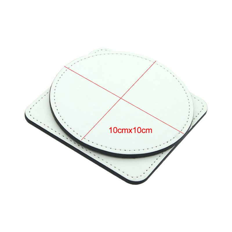 Sublimation PU Leather Mug Coaster -Square