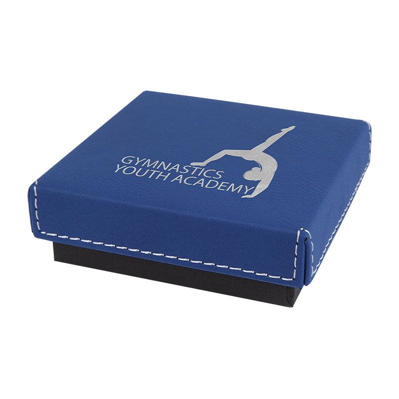 4' x 4' Medal Box na may Laserable Leatherette na Takip 4' x 4' Medal Box na may Laserable Leatherette na Takip