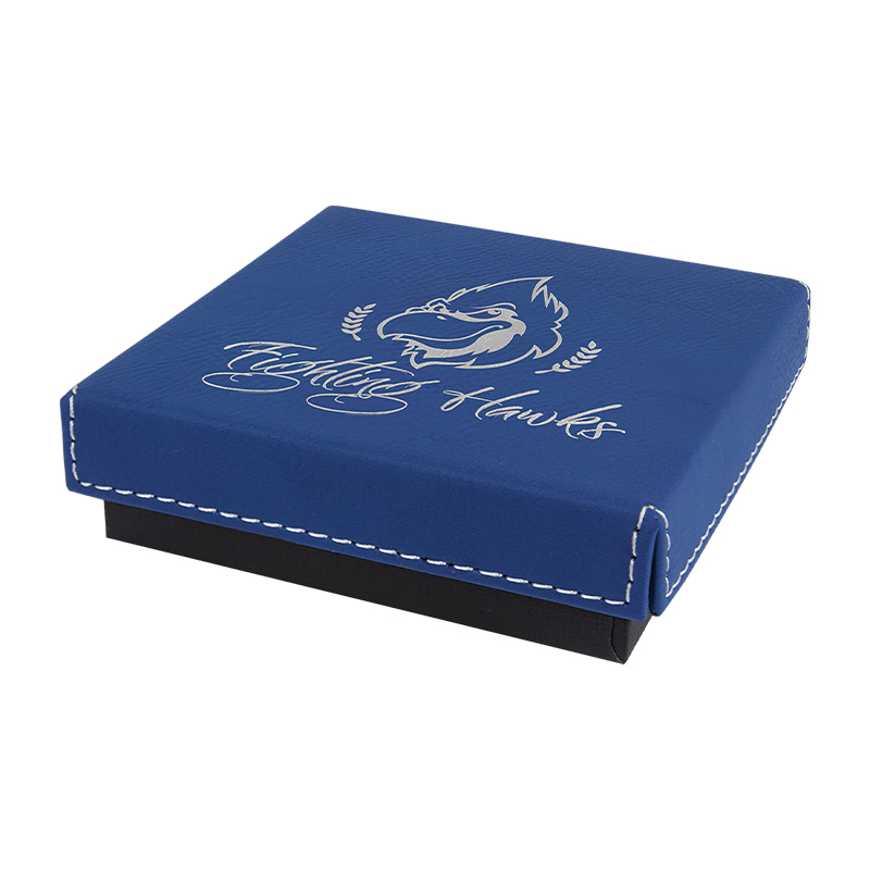 4' x 4' Medal Box na may Laserable Leatherette na Takip 4' x 4' Medal Box na may Laserable Leatherette na Takip