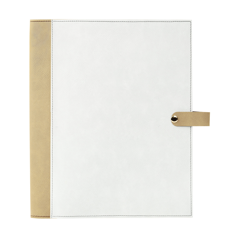 Sublimation Leatherette Book Cover na may Snap Closure