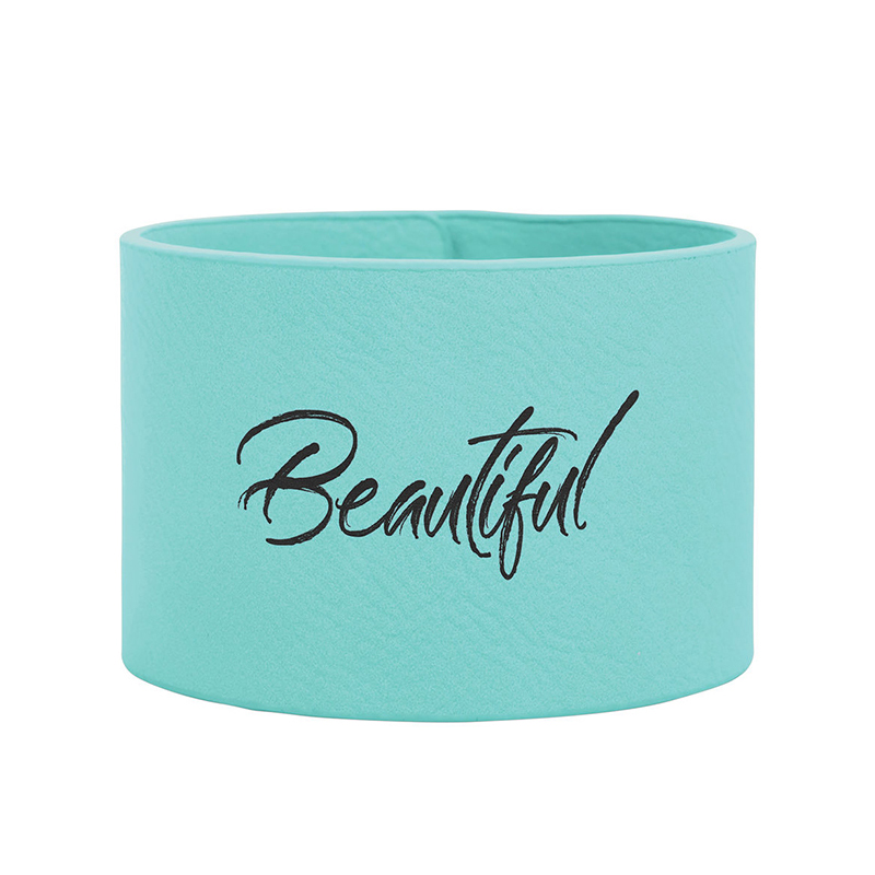9 1/2' x 2' Laserable Leatherette Cuff Bracelet