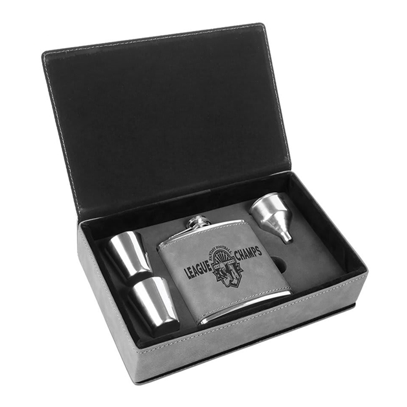 Leatherette Flask Sets