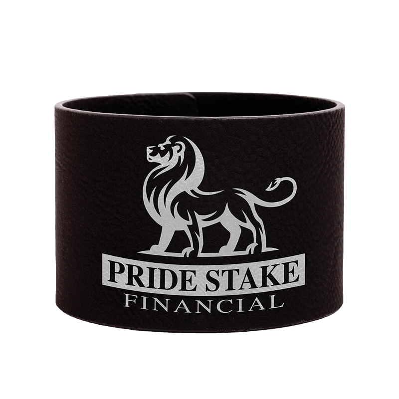8 1/2' x 3/4' Laserable Leatherette Cuff Bracelet