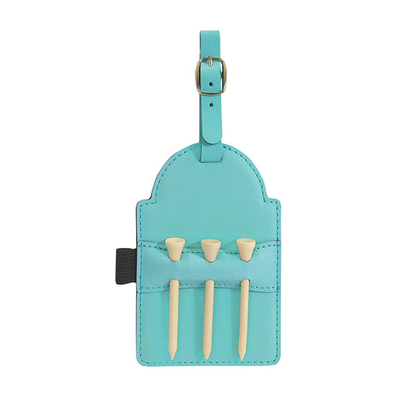 Laserable Leatherette Golf Bag Tag na may Tees