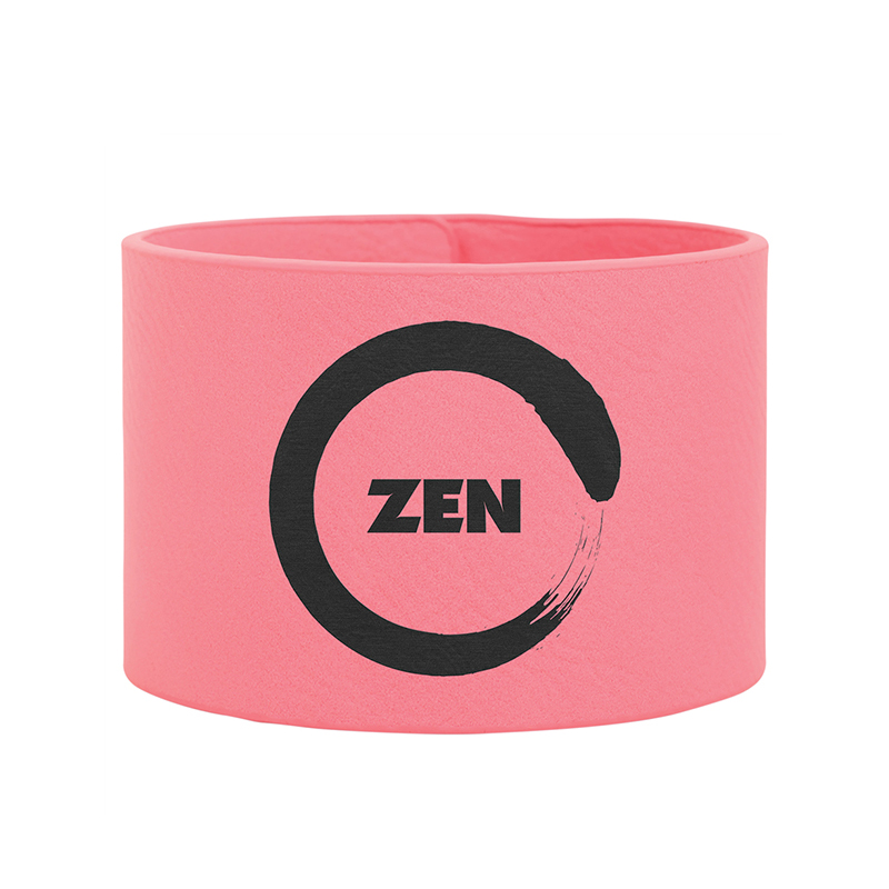 8 1/2' x 3/4' Laserable Leatherette Cuff Bracelet