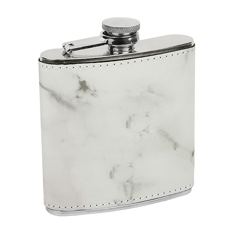 Laserable Leatherette Flasks