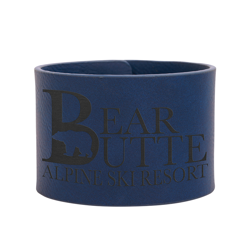 9 1/2' x 1' Laserable Leatherette Cuff Bracelet
