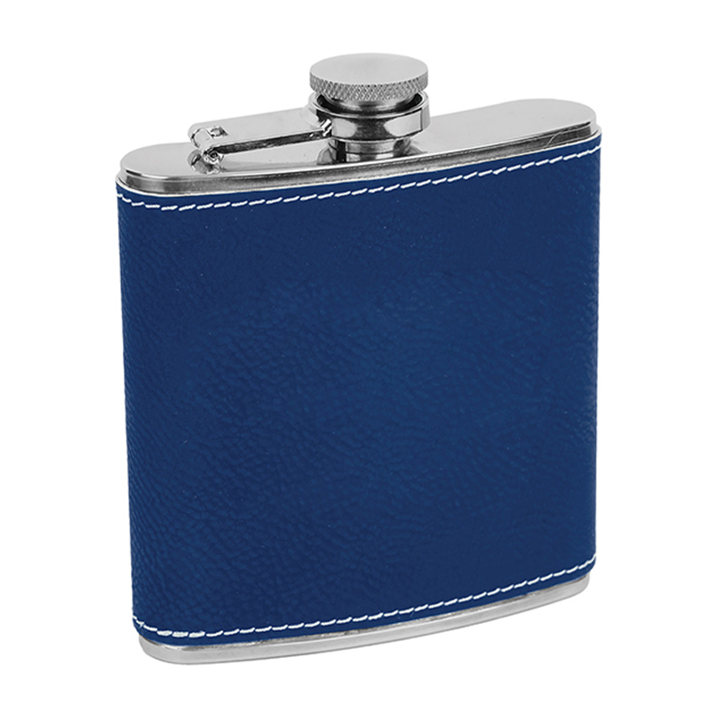 Laserable Leatherette Flasks