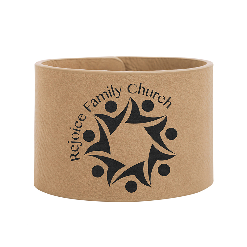 9 1/2' x 2' Laserable Leatherette Cuff Bracelet