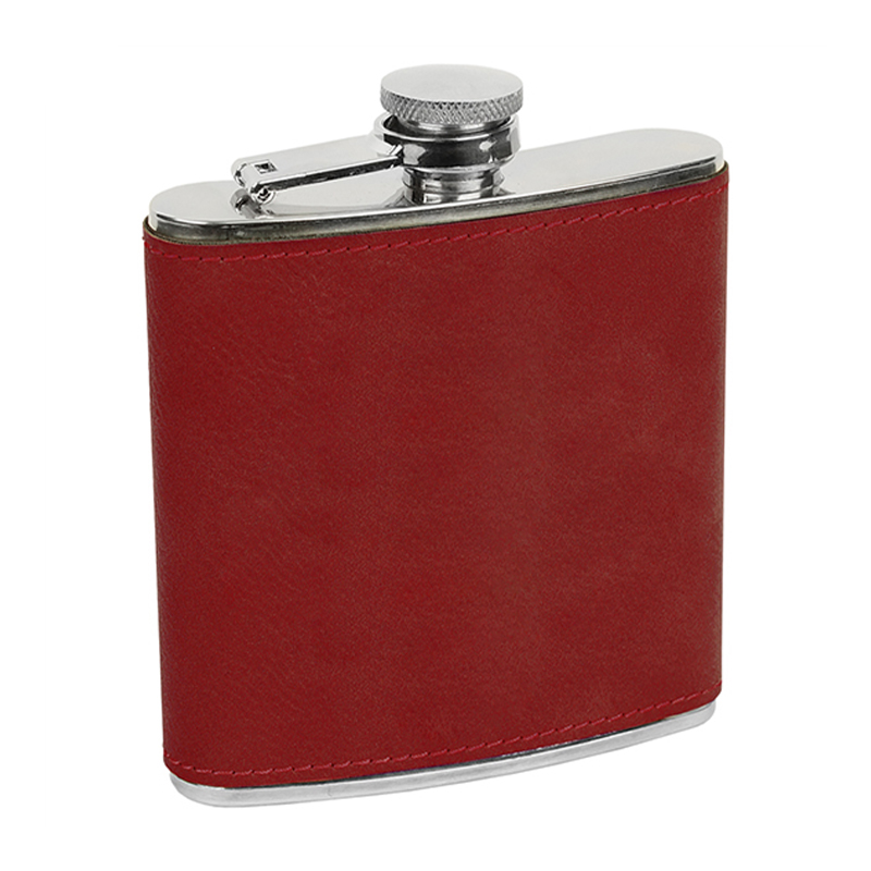 Laserable Leatherette Flasks