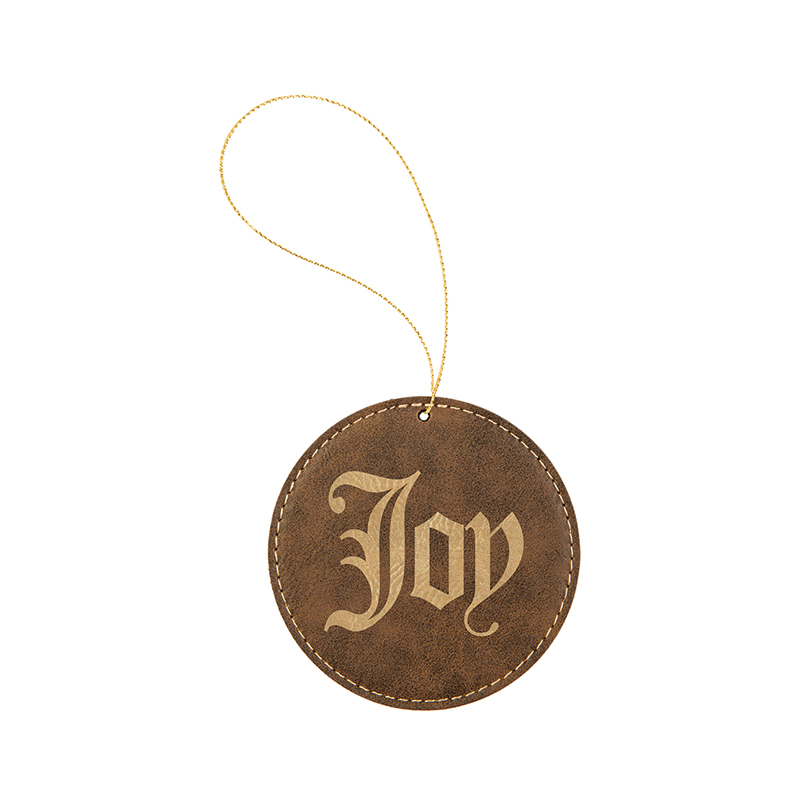 Laserable Leatherette Round Ornament Laserable Leatherette Round Ornament