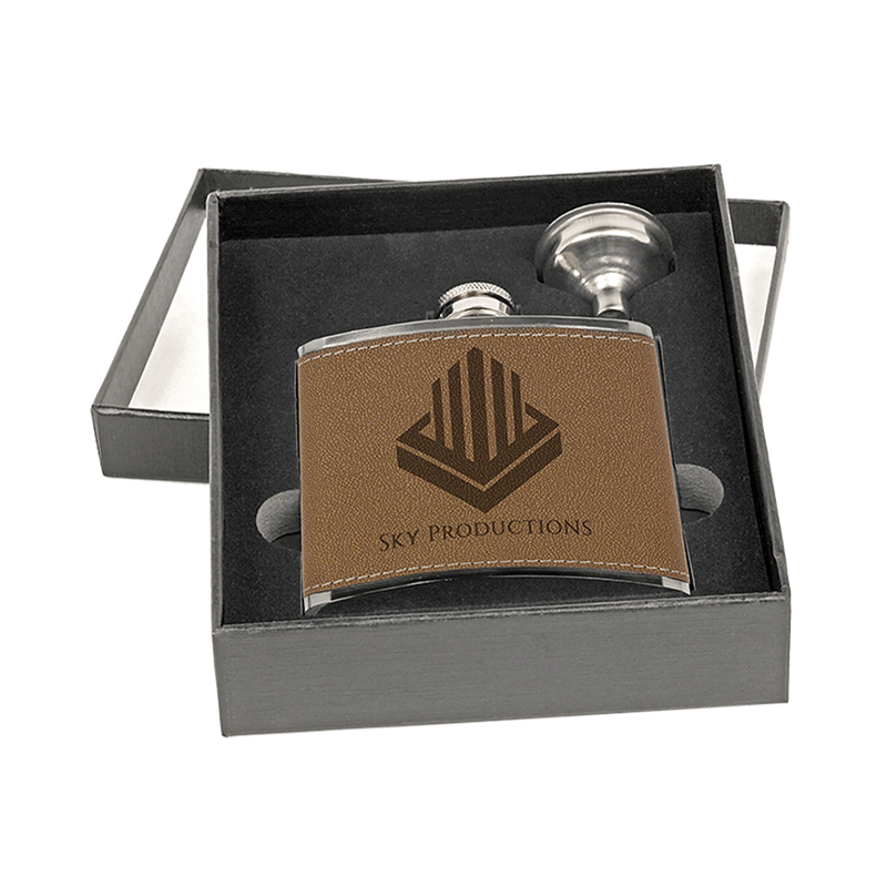 Leatherette Flask Sets