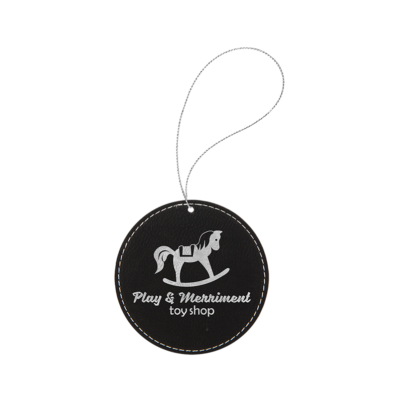 Laserable Leatherette Round Ornament Laserable Leatherette Round Ornament