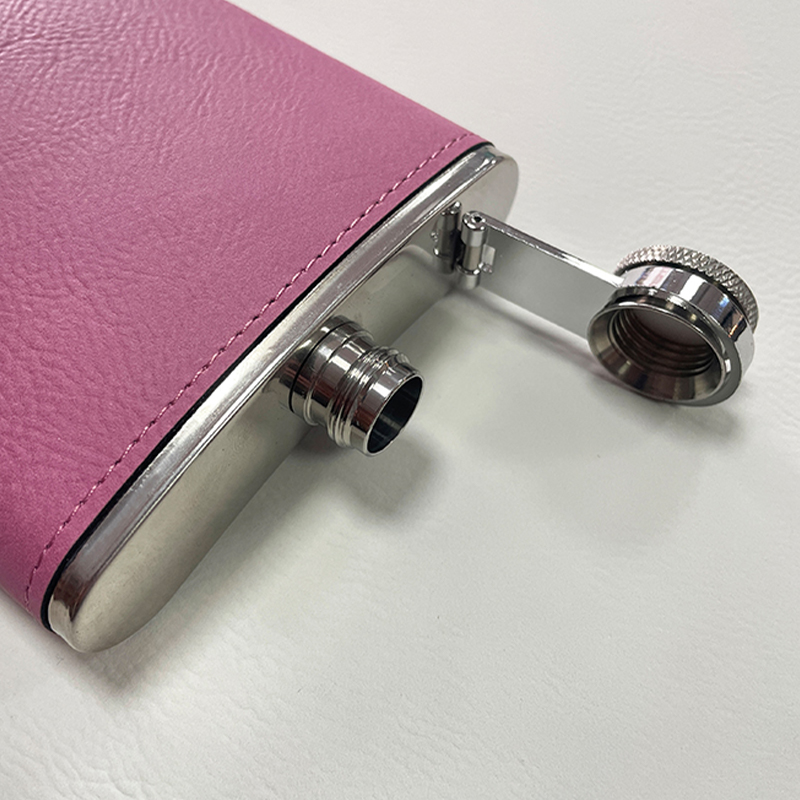 Laserable Leatherette Flasks