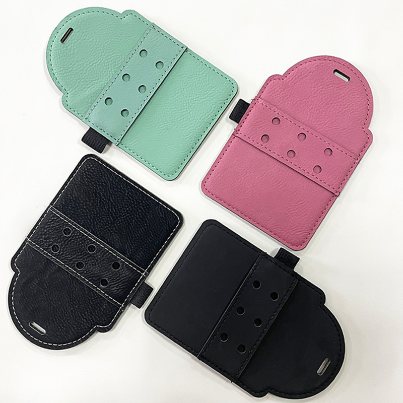 Laserable Leatherette Golf Bag Tag na may Tees