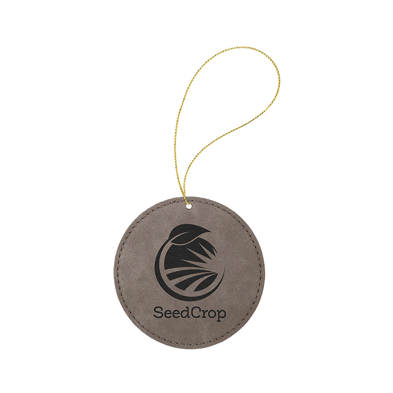 Laserable Leatherette Round Ornament Laserable Leatherette Round Ornament