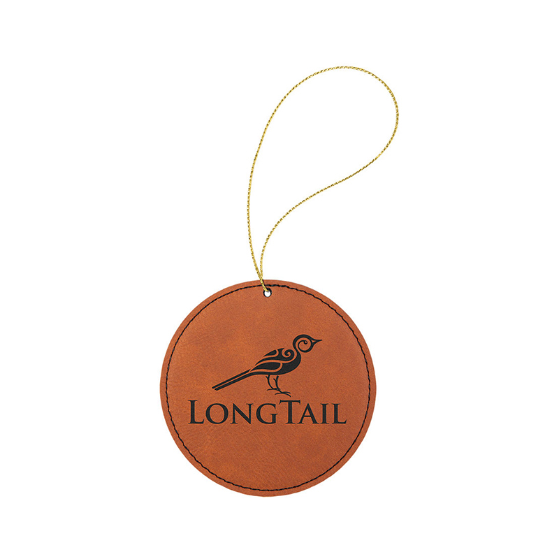 Laserable Leatherette Round Ornament Laserable Leatherette Round Ornament