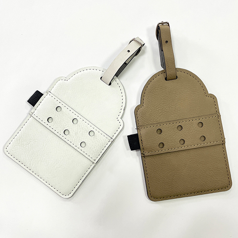 Laserable Leatherette Golf Bag Tag na may Tees