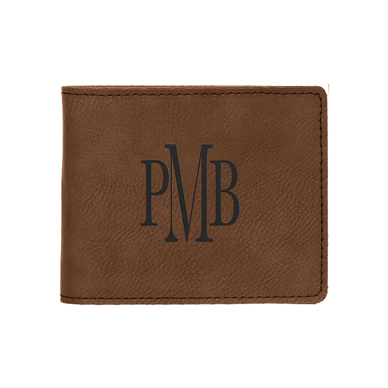 Laserable Leatherette Bifold Wallet