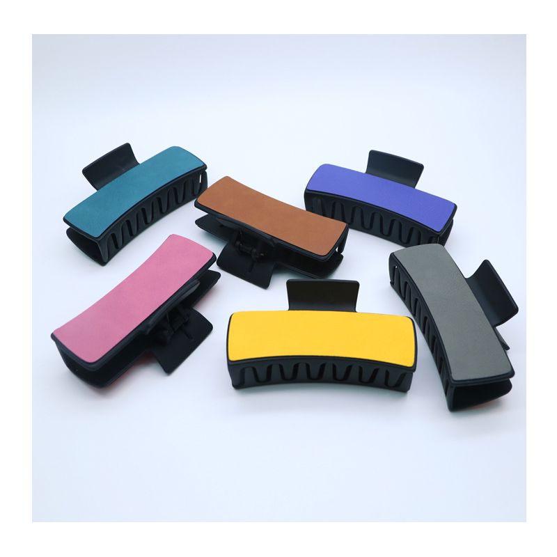 Laserable Leatherette Hair Clip