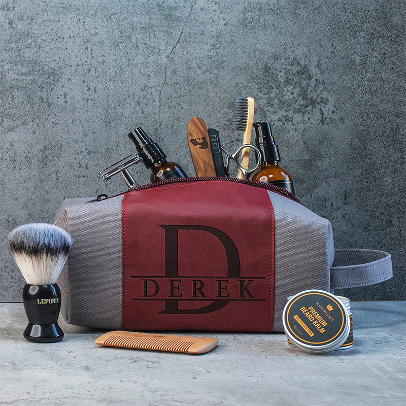 Laserable Leatherette Toiletry Bag