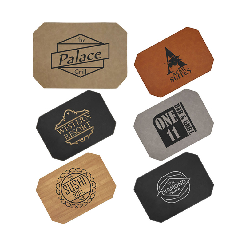 Laserable Leatherette Placemats
