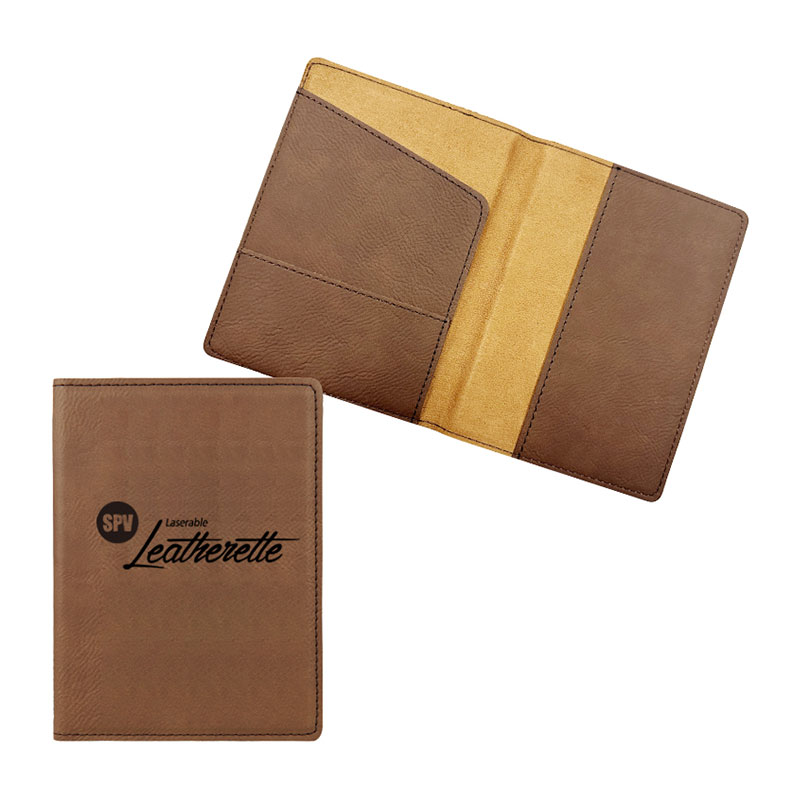 Laserable Leatherette Passport Holders