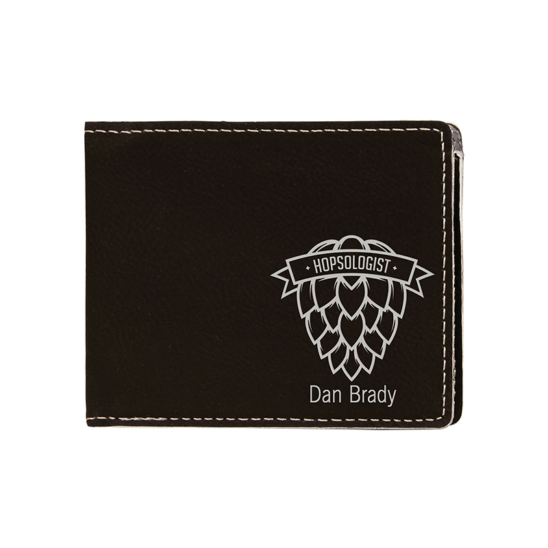 Laserable Leatherette Bifold Wallet