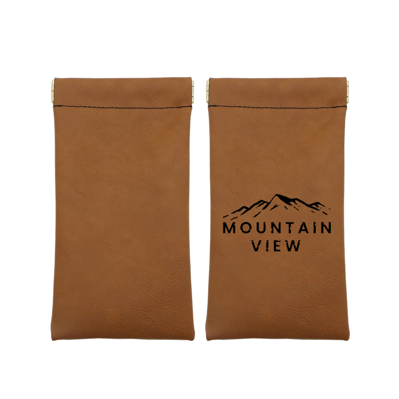 Laserable Leatherette Spring Pouch Bag Laserable Leatherette Spring Pouch Bag