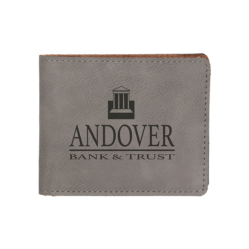 Laserable Leatherette Bifold Wallet