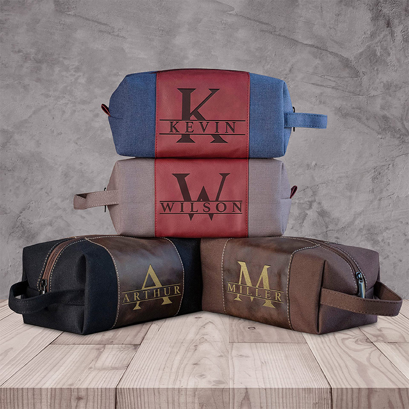 Laserable Leatherette Toiletry Bag