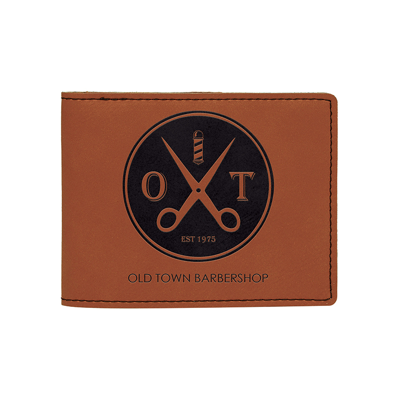 Laserable Leatherette Bifold Wallet