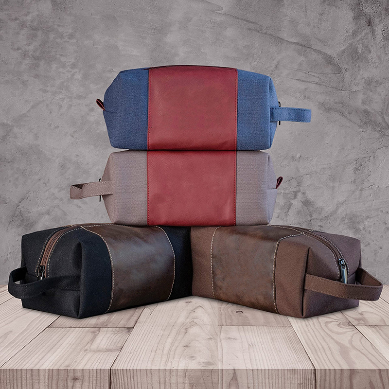 Laserable Leatherette Toiletry Bag