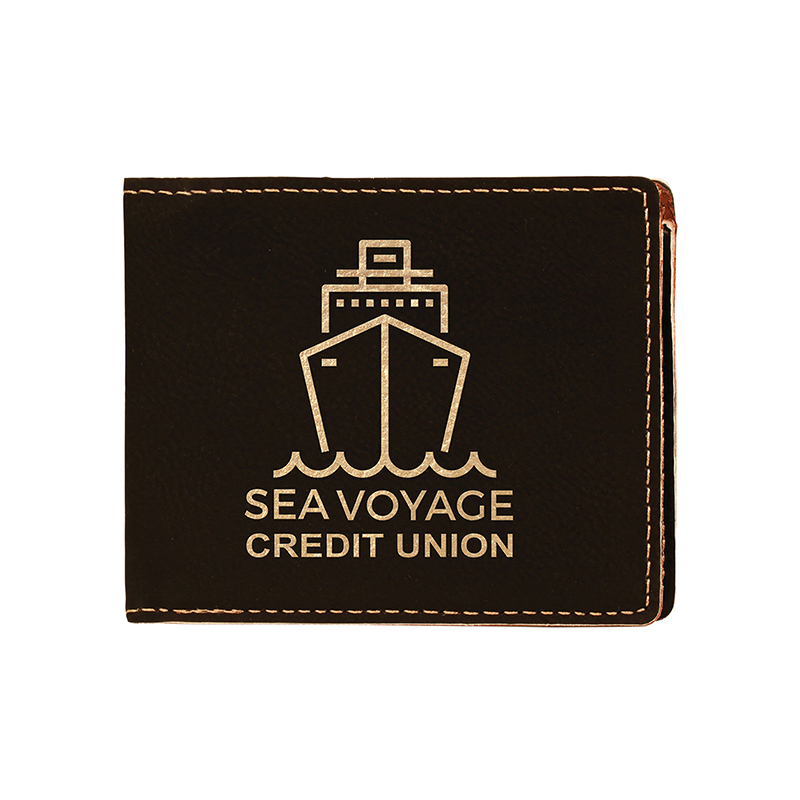 Laserable Leatherette Bifold Wallet