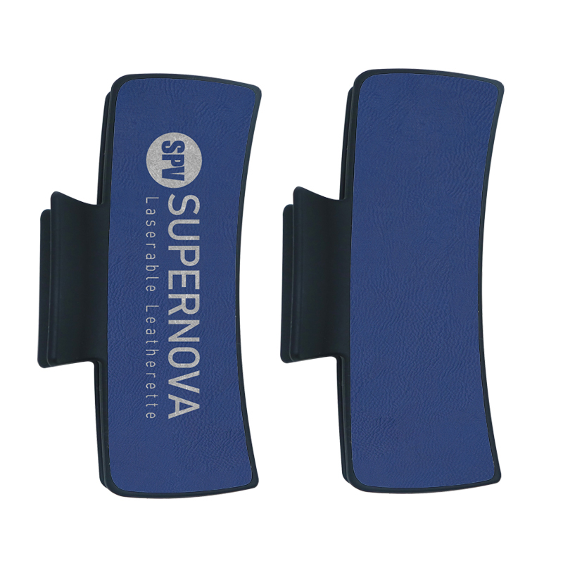 Laserable Leatherette Hair Clip