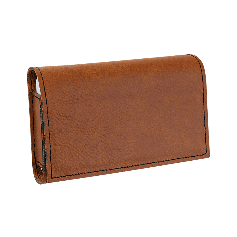 9 3/4' x 2 1/2' Laserable Leatherette Pill Box