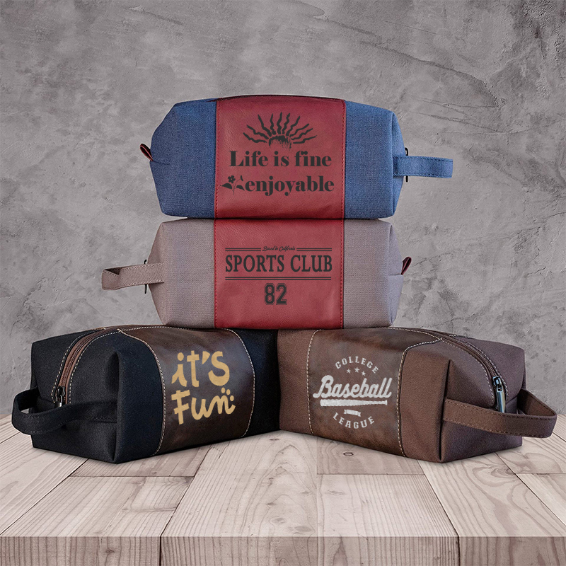 Laserable Leatherette Toiletry Bag