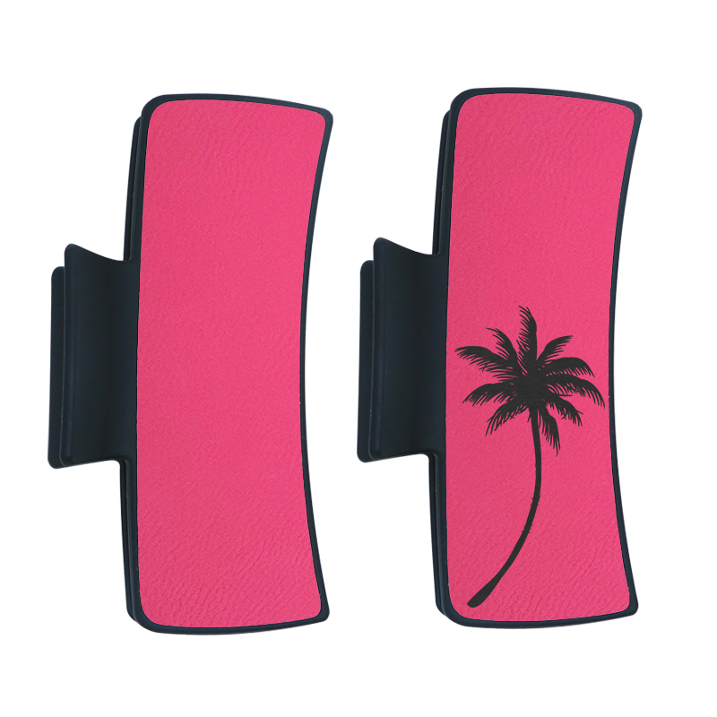 Laserable Leatherette Hair Clip