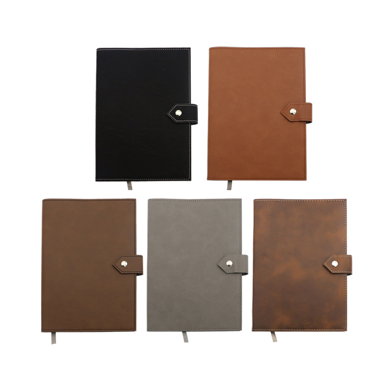Laserable Leatherette Journal na may Clasp