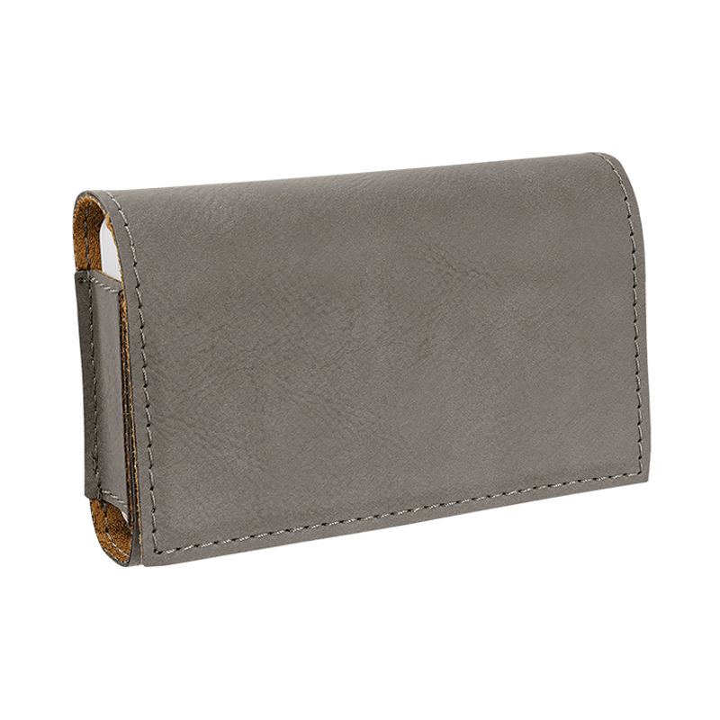 9 3/4' x 2 1/2' Laserable Leatherette Pill Box