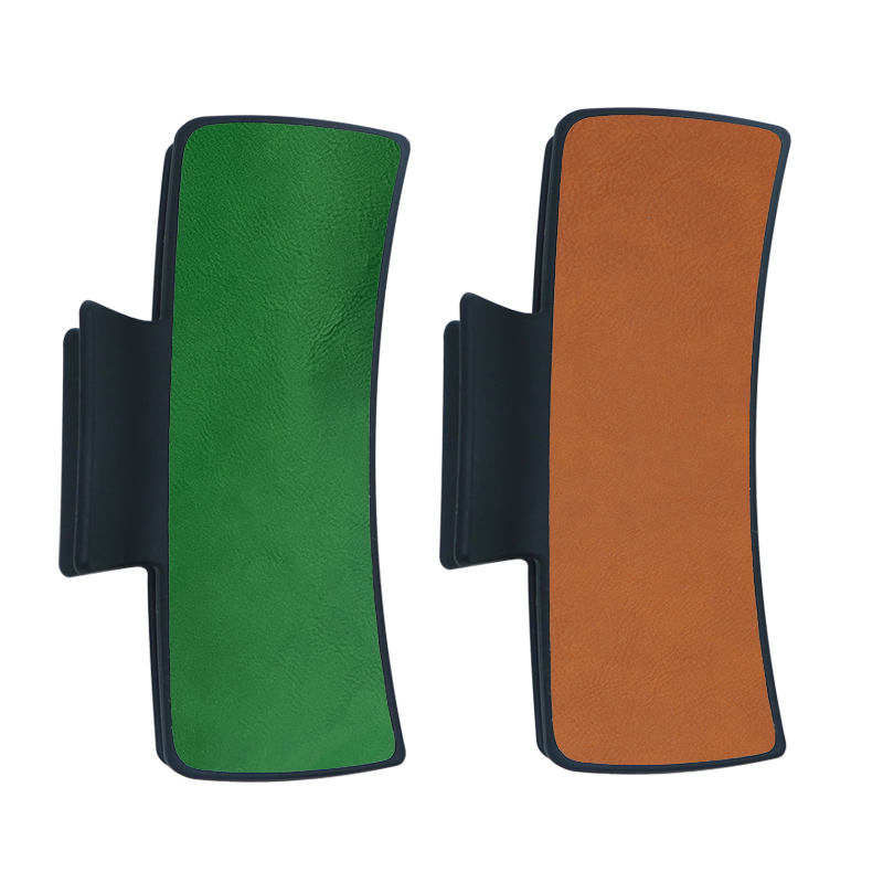 Laserable Leatherette Hair Clip