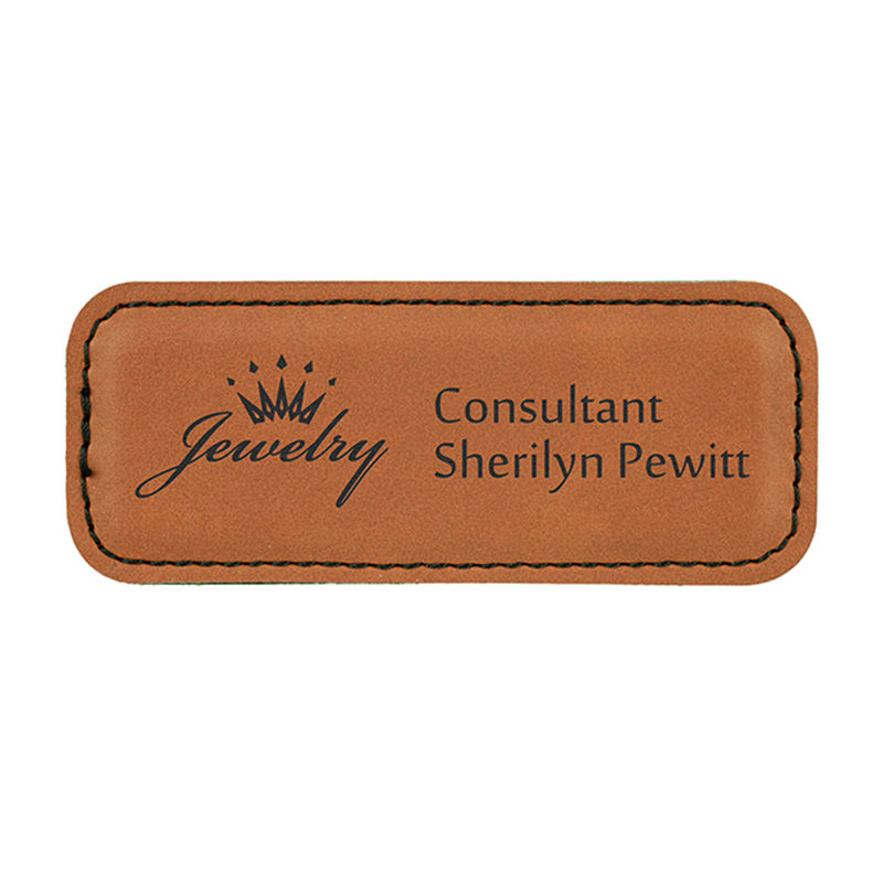 Laserable Leatherette Badge na Blangko na may Magnet Laserable Leatherette Badge na Blangko na may Magnet