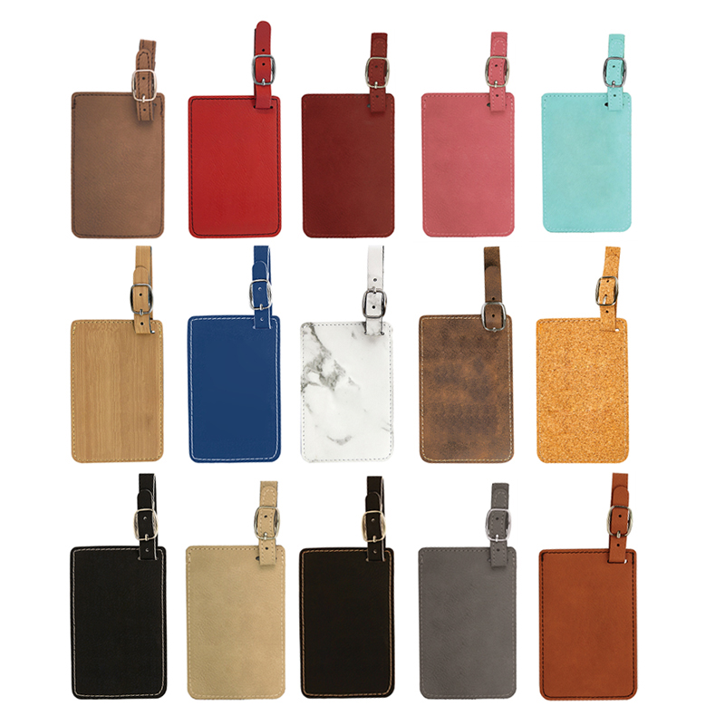 Laserable Leatherette Luggage Tag