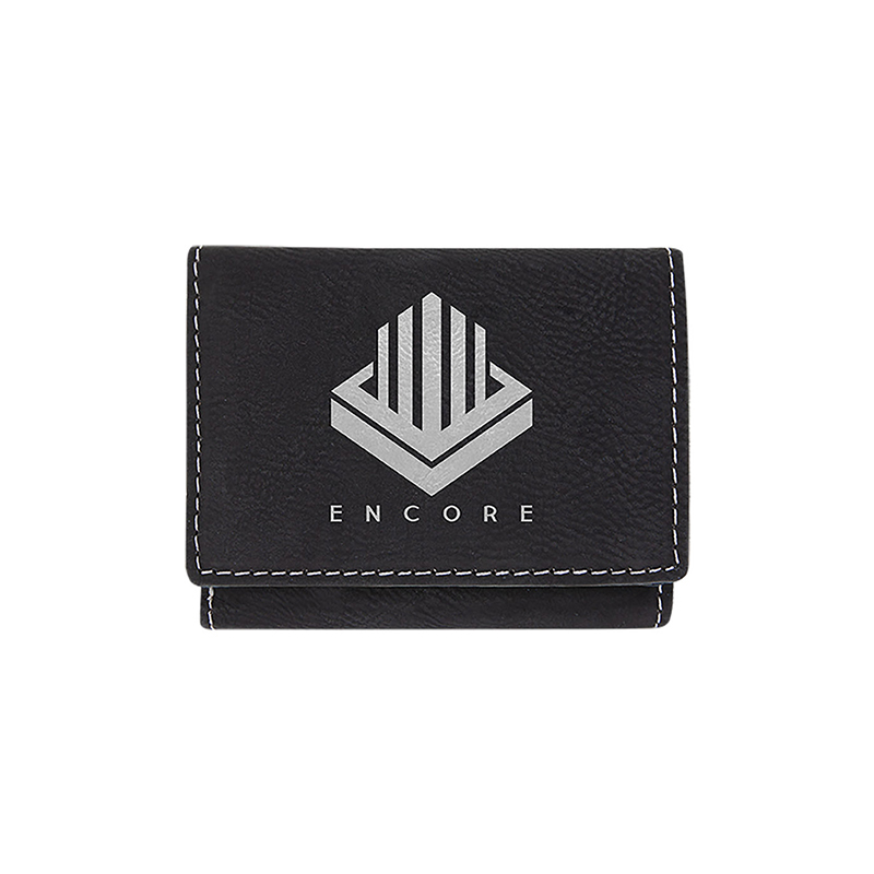 Laserable Leatherette Trifold Wallet