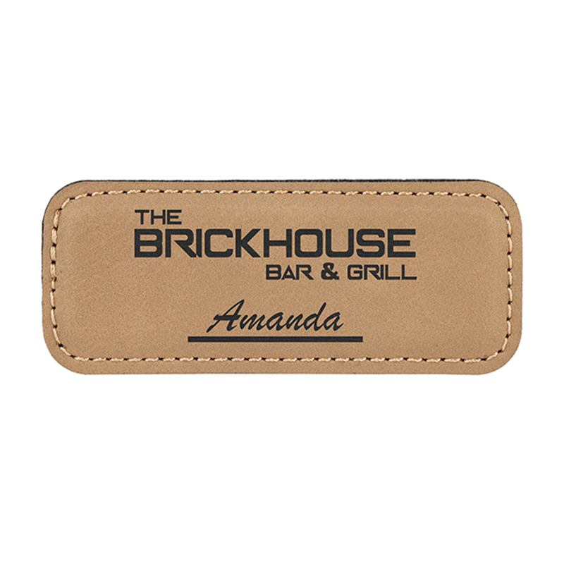 Laserable Leatherette Badge na Blangko na may Magnet Laserable Leatherette Badge na Blangko na may Magnet
