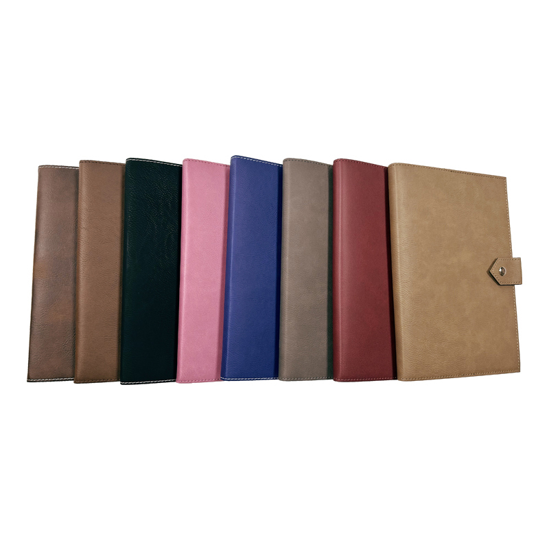 Laserable Leatherette Journal na may Clasp